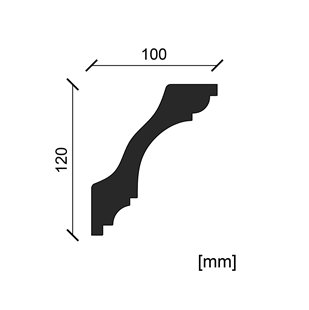 Listwa przysufitowa F-04