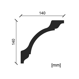 Listwa przysufitowa F-08