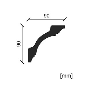 Listwa przysufitowa F-01